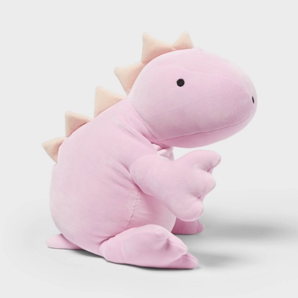 Purple Dinosaur Weighted Plush Throw Pillow - Pillowfort - Picture 3 of 9